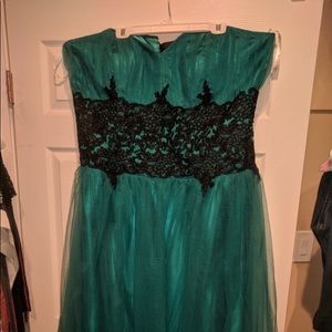 JJ's house corset back formal gown